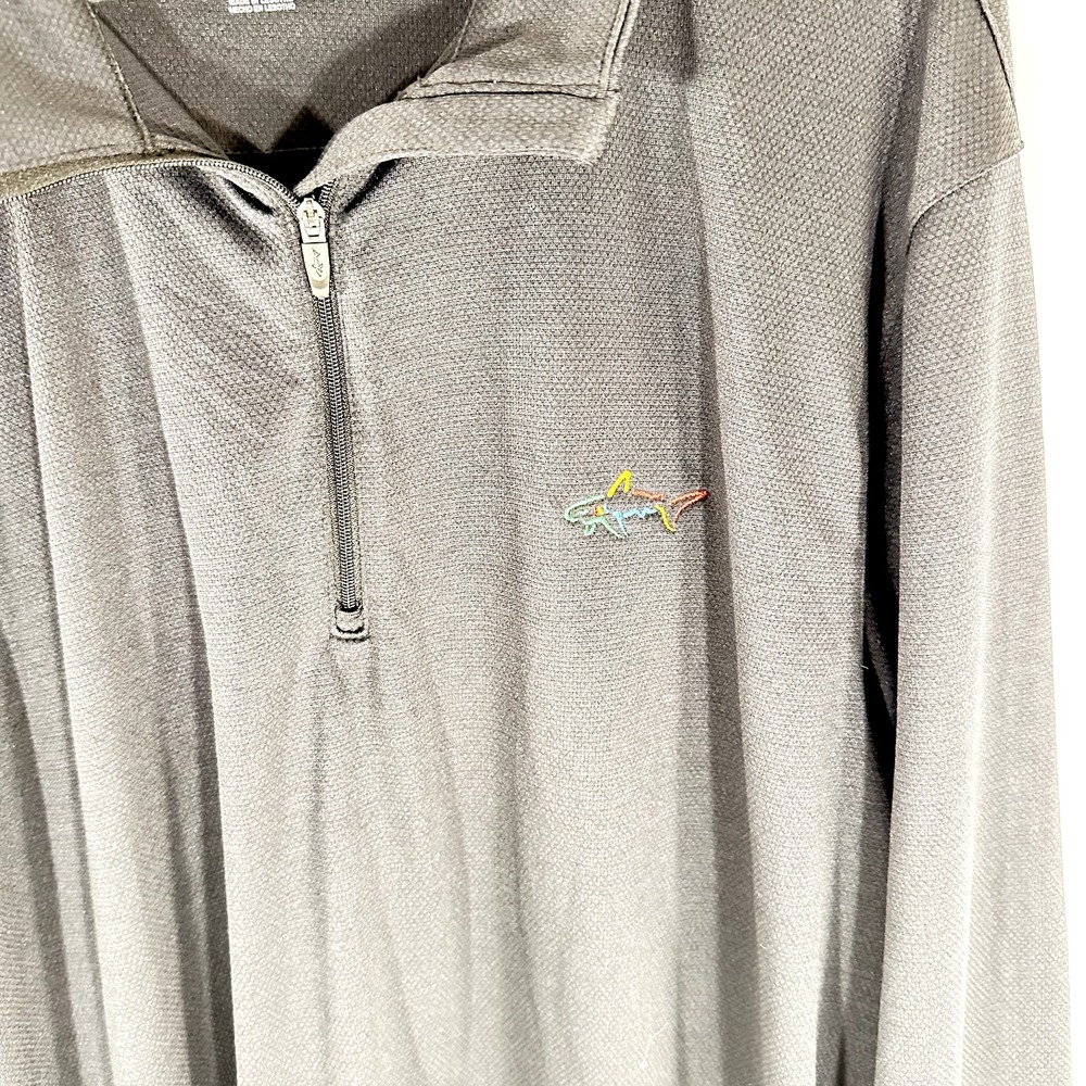 Greg Norman Mens Active Quarter Zip Top Classic Fit Fabric Golf Large - Picture 3 of 6